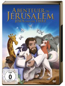 German language DVD cover of "At Jesus' Side" - "Abenteuer in Jerusalem - Jesus und Die Tiere