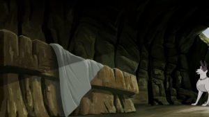 Empty tomb of Jesus.