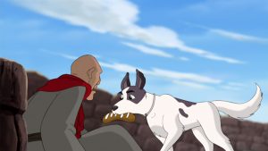 Jericho the Dog, forgives Sykosus the dog killer.