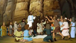 Jesus' (on donkey) Triumphal Entry