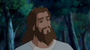 Jesus with a gentle smile.
