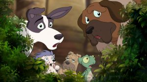Jericho (left) and his friends. Scene from "At Jesus' Side" movie, showing the main vagabond characters.