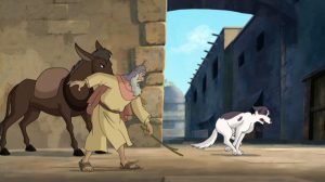 Cruel man attacks Jericho the Dog.