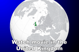 Text: "Watch movie in the United Kingdom"